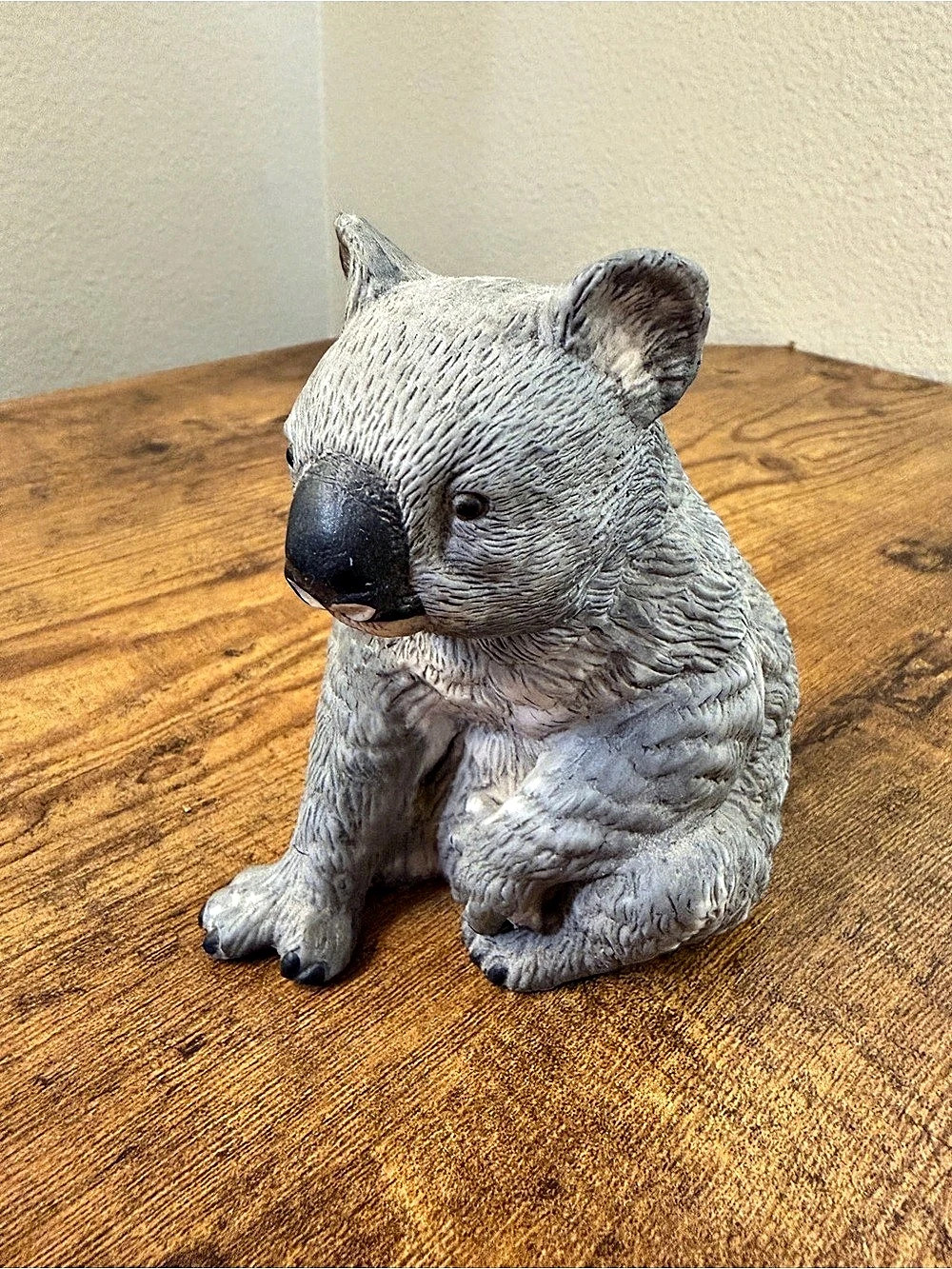 Royal Heritage Koala Bear Ceramic Figurine Gray Decor